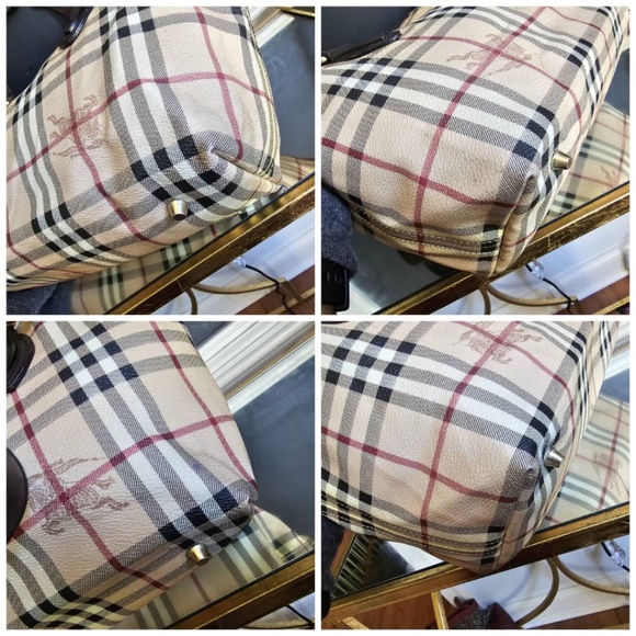 Authentic Burberry Medium Haymarket Check Tote Bag - Picture 5 of 11